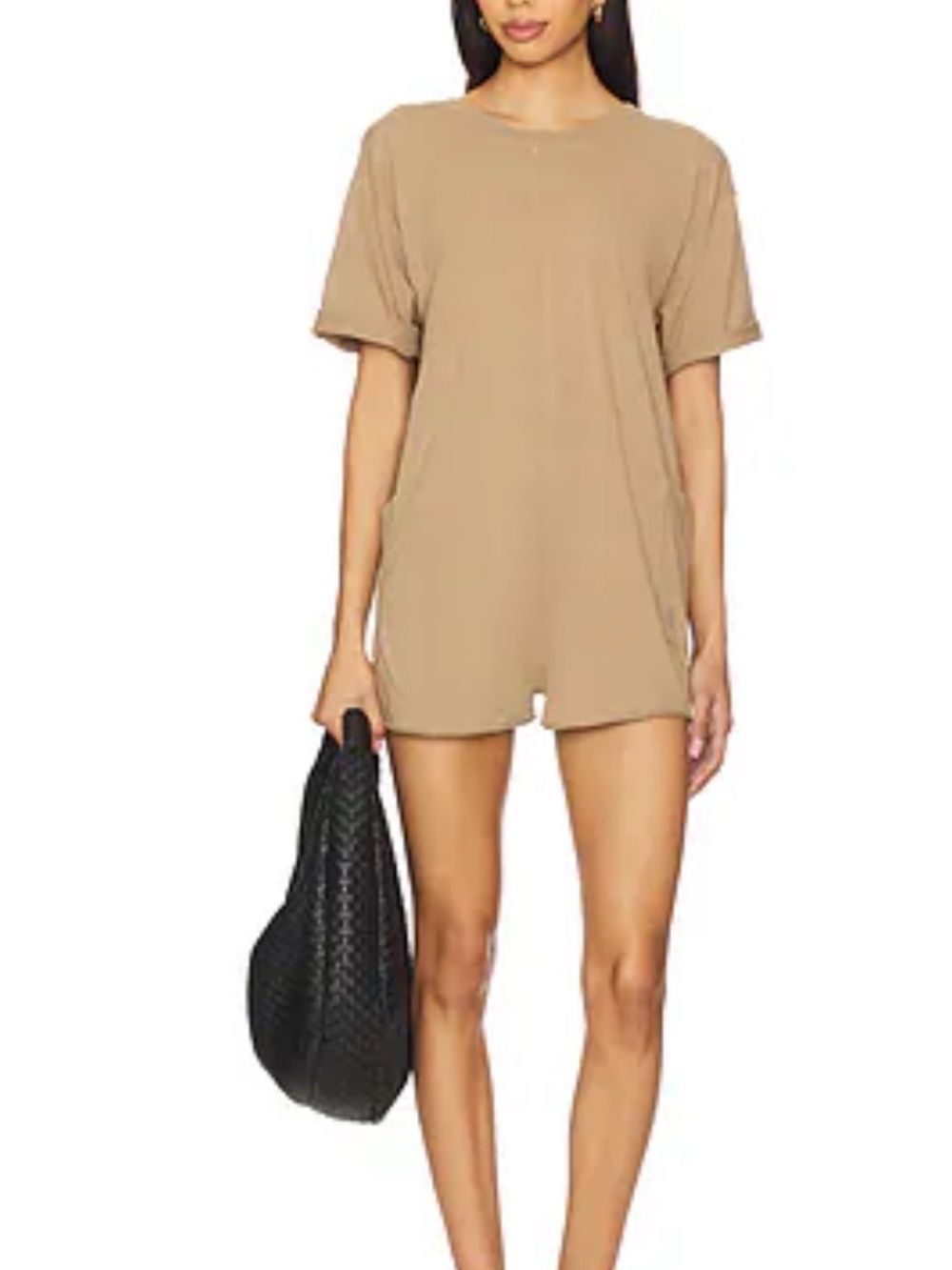 Free people movement NWT Short Sleeve Romper in Camel